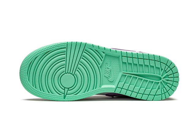Jordan 1 Low Grün Glow Violet Shock 