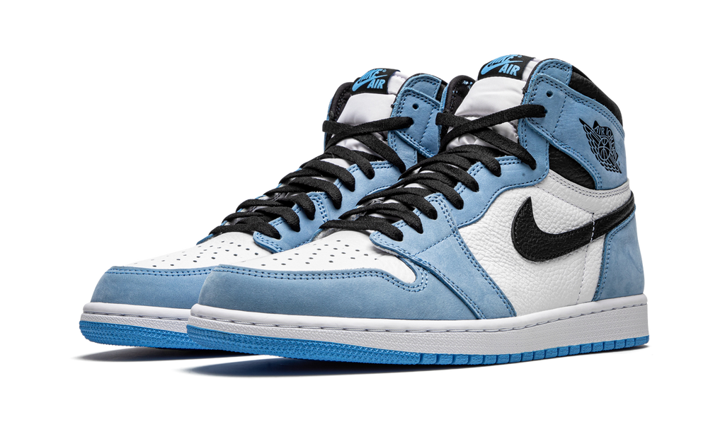 Jordan 1 Retro High Weiß Universität Blau Schwarz