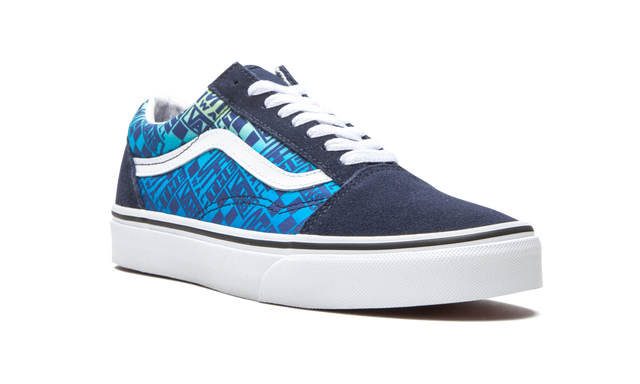 Vans Old Skool Off the Wall Logos - Blau