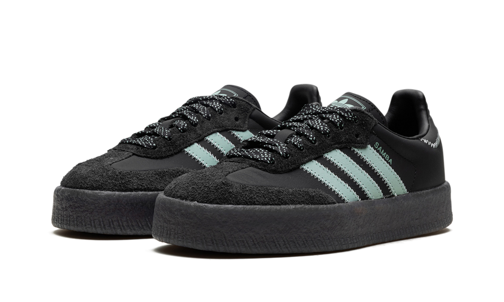 Adidas Sambae Core Schwarz Haze Grün 