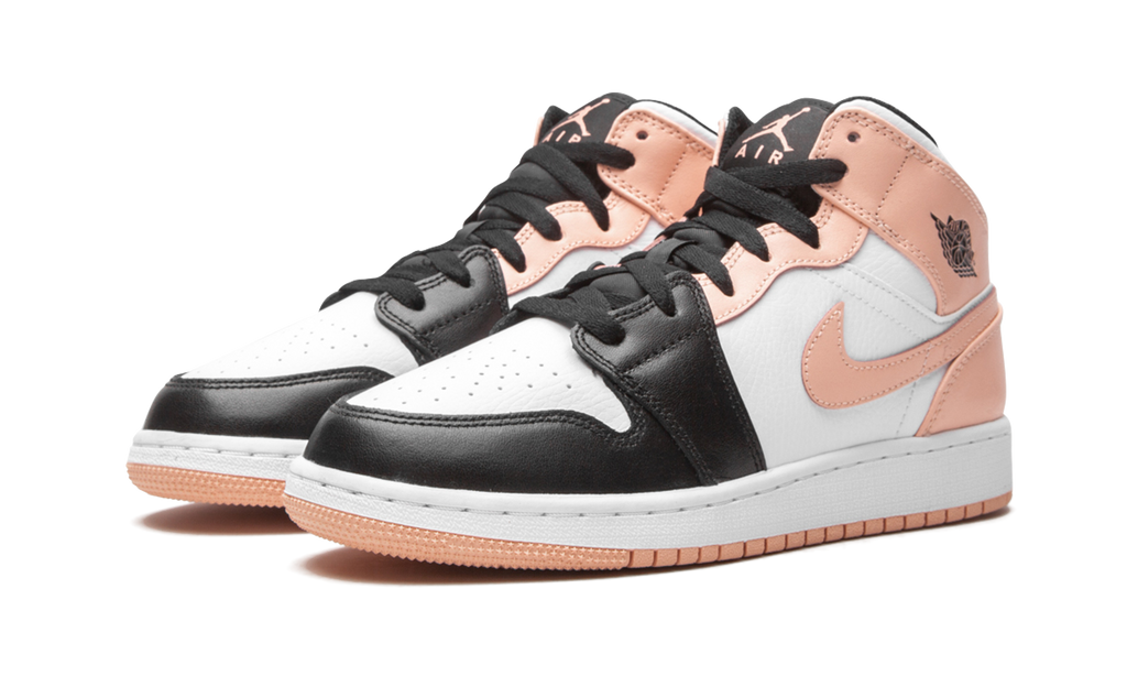 Jordan 1 Mid Arctic Orange Schwarze Zehenpartie