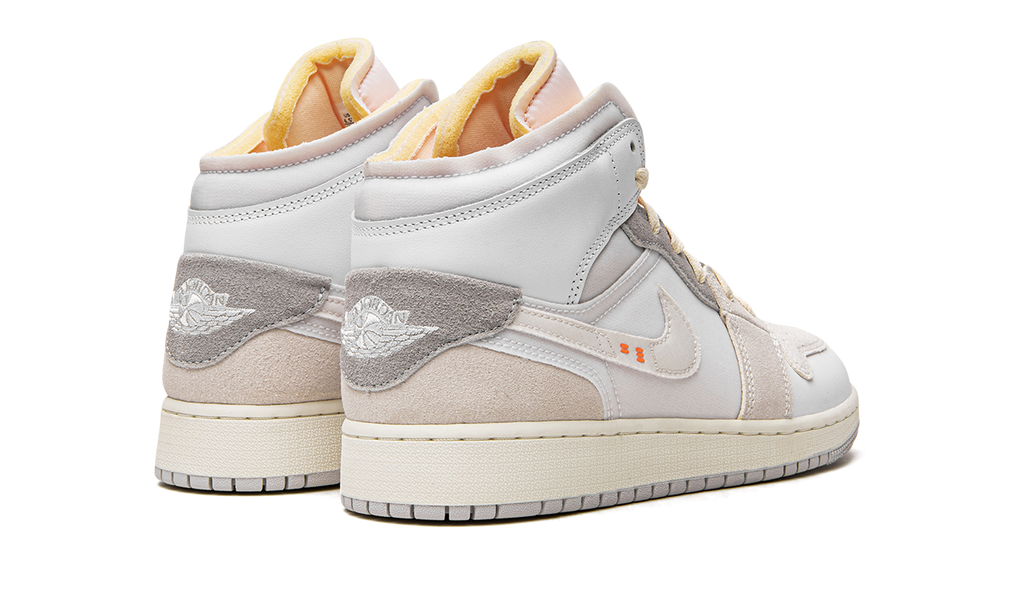 Jordan 1 Mid Craft Inside Out Weiß Grau