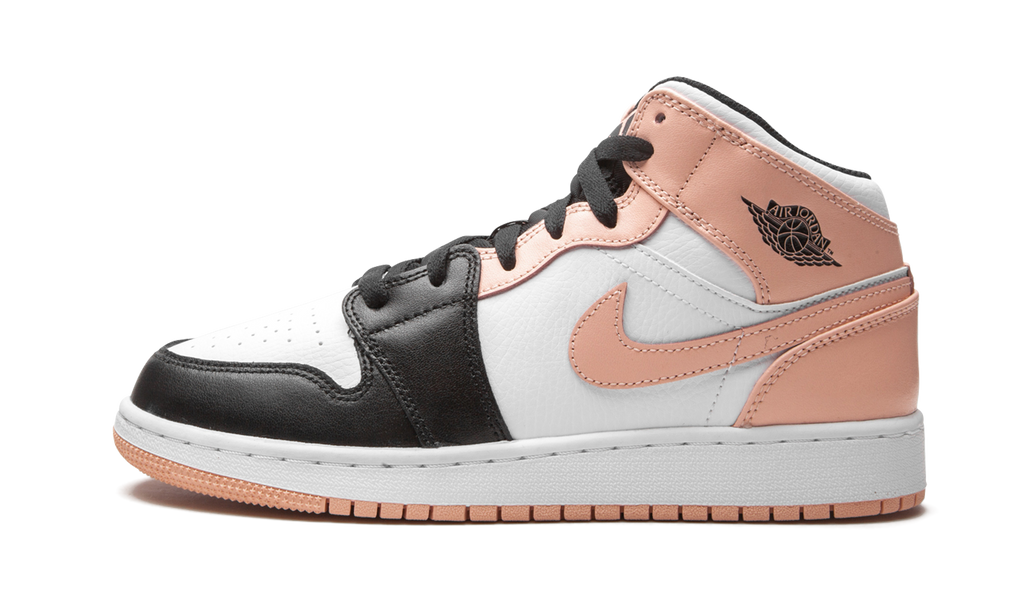Jordan 1 Mid Arctic Orange Schwarze Zehenpartie