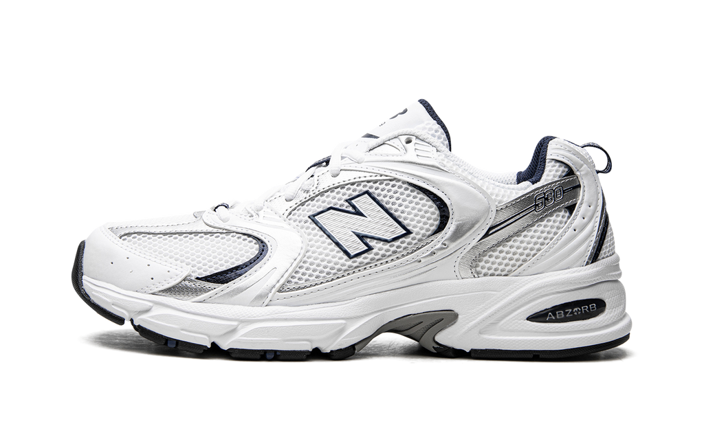New Balance 530 Weiß Silber Marine 