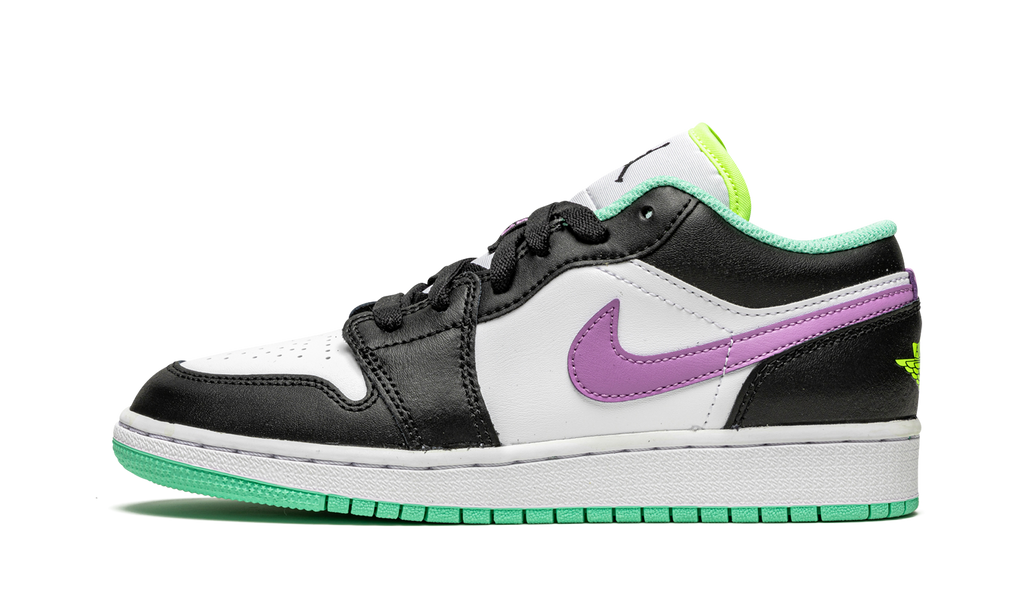 Jordan 1 Low Grün Glow Violet Shock 